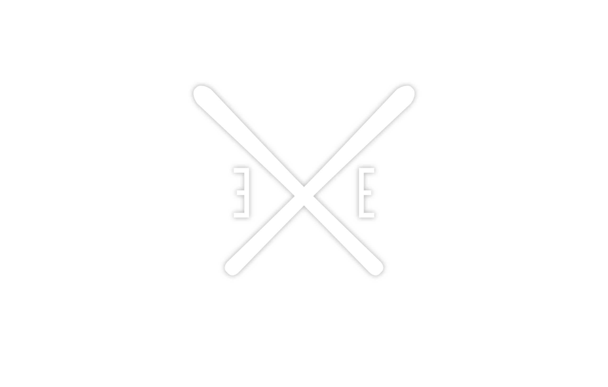 Exe Ski Servicing crossed skis emblem
